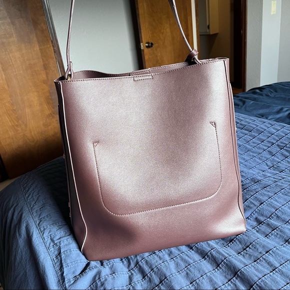 Sole Society Large Brown Tote Bag - Picture 2 of 12